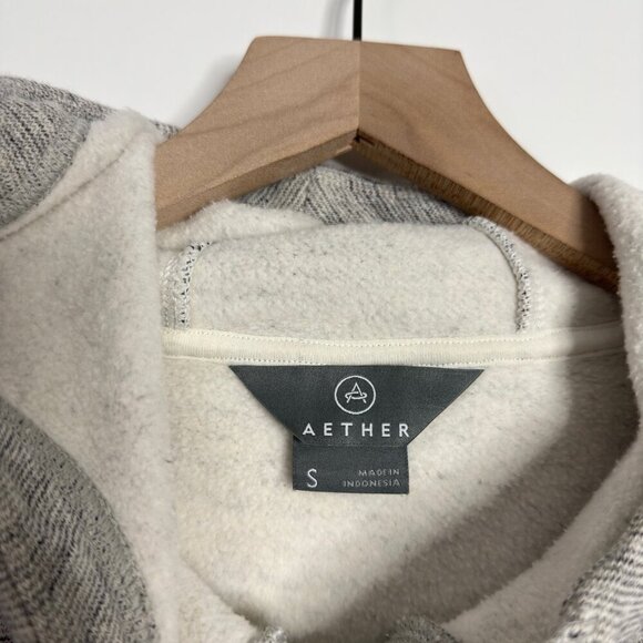 AETHER Heavyweight Cropped Hoodie Sweatshirt - Picture 6 of 6